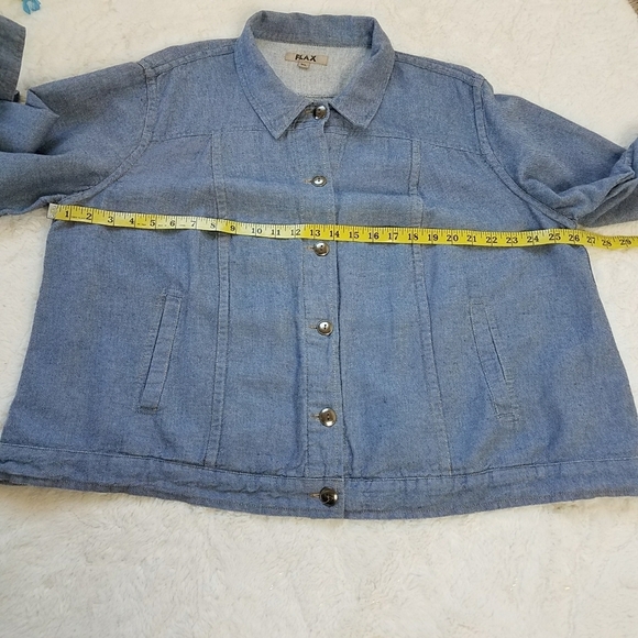 FLAX Chambray Linen Blend Jacket - Picture 3 of 8